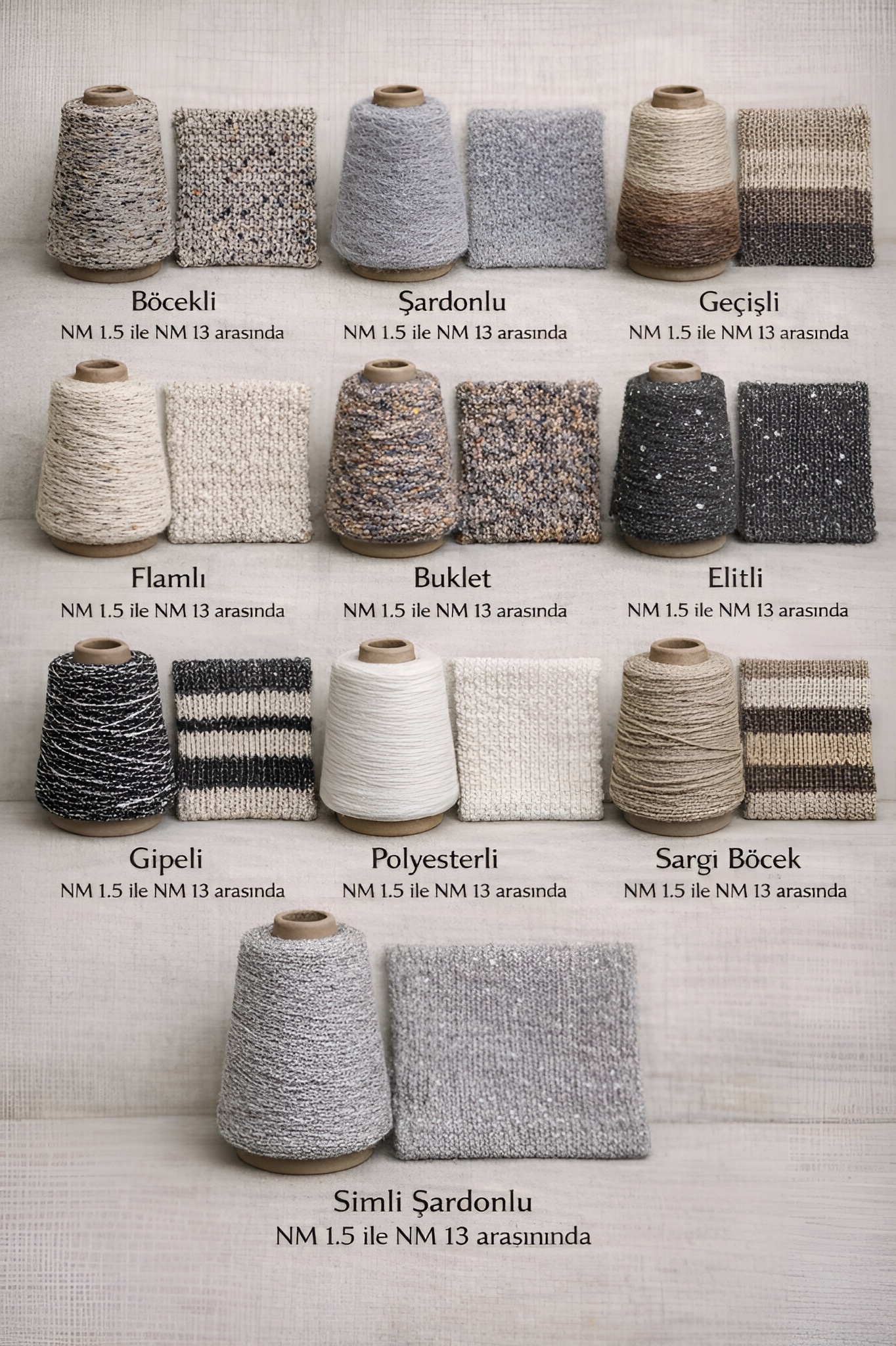 Ürünler - Fantazi iplik çeşitleri